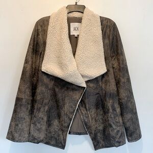 Jack BB Dakota Faux Leather Shearling Moto Jacket